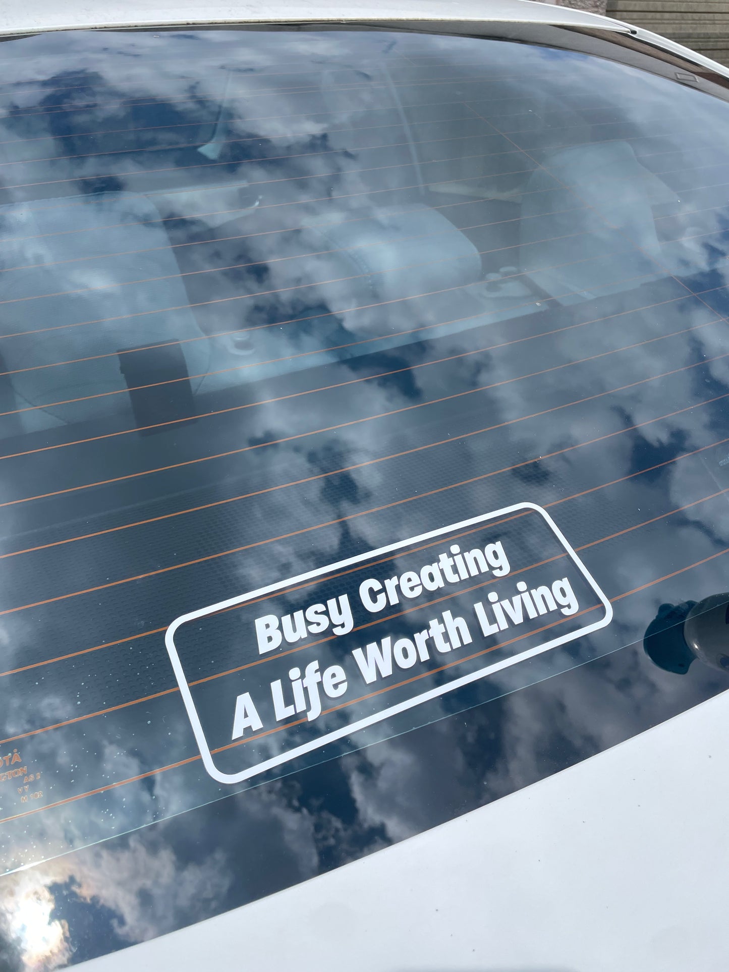 Busy Creating Vinyl Sticker